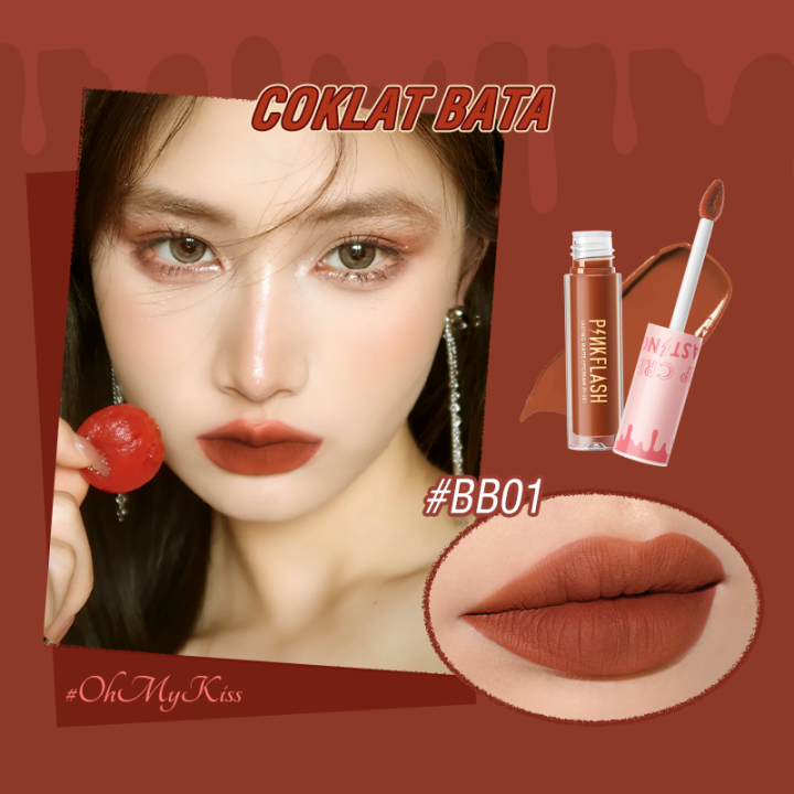 PINKFLASH - Lasting Matte Lipcream 6 Colors