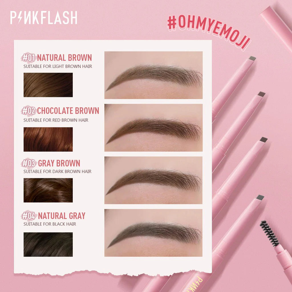 PINKFLASH - Waterproof Auto Eyebrow Pencil [9g]