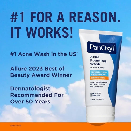 PanOxyl- Acne Foaming Wash For Face &amp; Body [156ml]