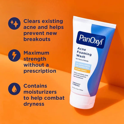 PanOxyl- Acne Foaming Wash For Face &amp; Body [156ml]