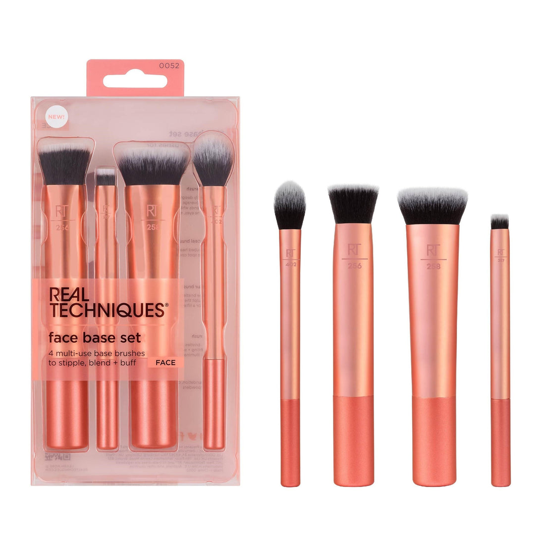 REAL TECHNIQUES - Face Base Makeup Brush Set [4 Pieces]