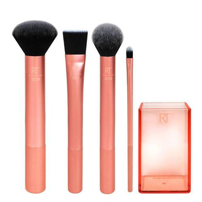 REAL TECHNIQUES - Flawless Base Makeup Brush Set [4 Pieces]
