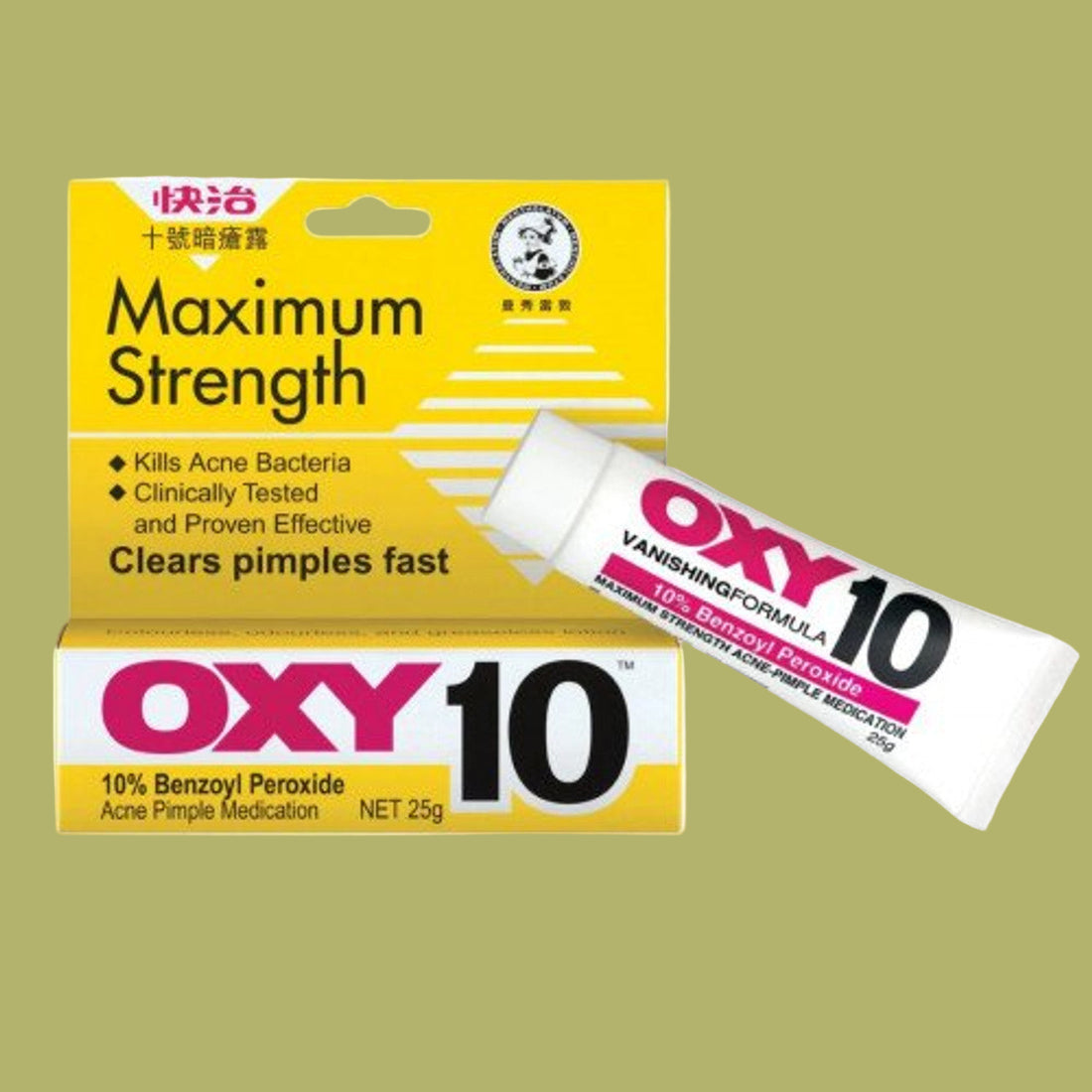 Rohto Mentholatum - OXY 10 Maximum Strength Acne-Pimple Medication [25g]
