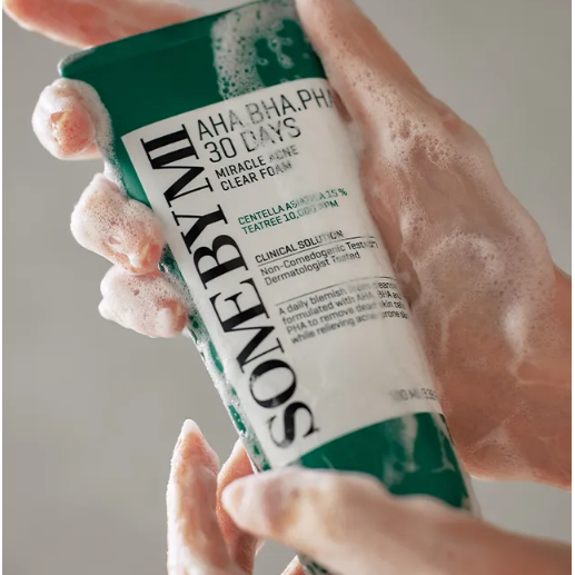 SOME BY MI - AHA,BHA,PHA 30 Days Miracle Acne Clear Foam [2024 Version - 100ml]