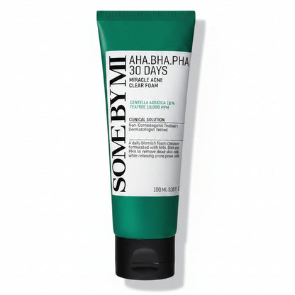 SOME BY MI - AHA,BHA,PHA 30 Days Miracle Acne Clear Foam [2024 Version - 100ml]