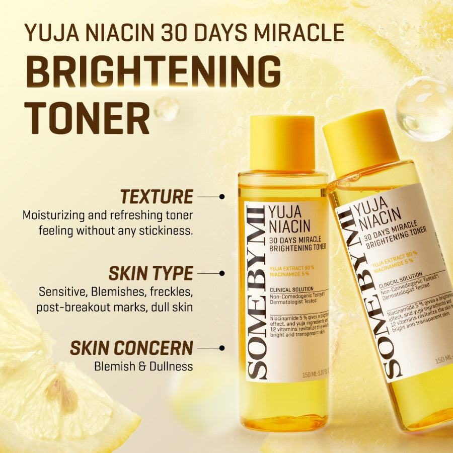SOME BY MI - Yuja Niacin 30 Days Miracle Brightening Toner [150ml]