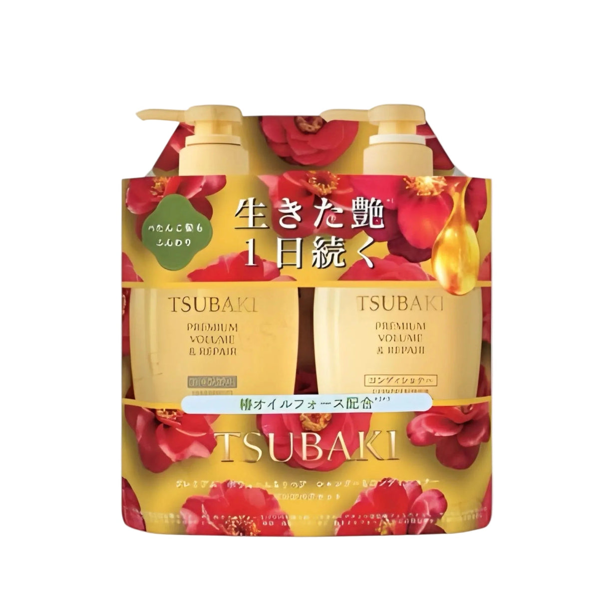 Shiseido - Tsubaki Premium Volume &amp; Repair Shampoo &amp; Conditioner Set [450ml x 2]