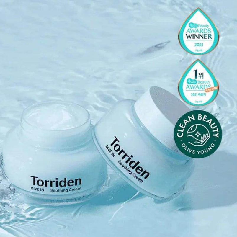 Torriden - DIVE-IN Low Molecular Hyaluronic Acid Soothing Cream [100ml] - Youglow