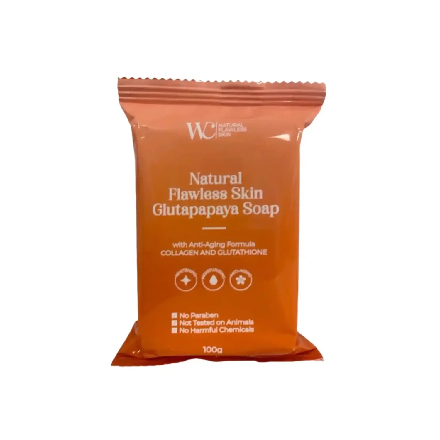 WC-Natural Flawless Skin Gluta Papaya Soap [100g]