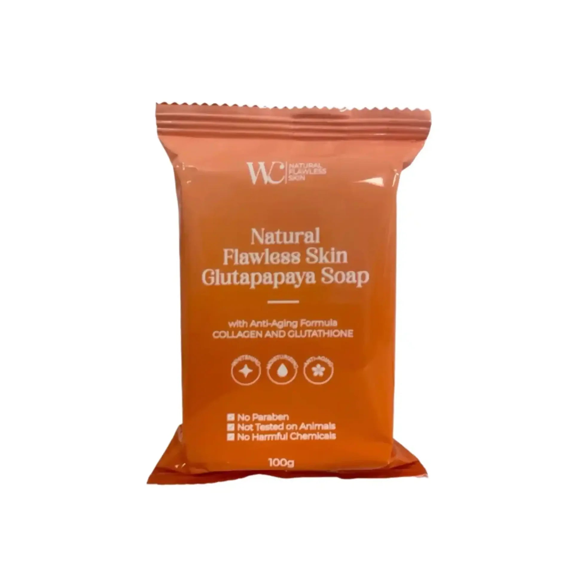 WC-Natural Flawless Skin Gluta Papaya Soap [100g]