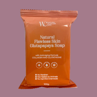 WC-Natural Flawless Skin Gluta Papaya Soap [100g]