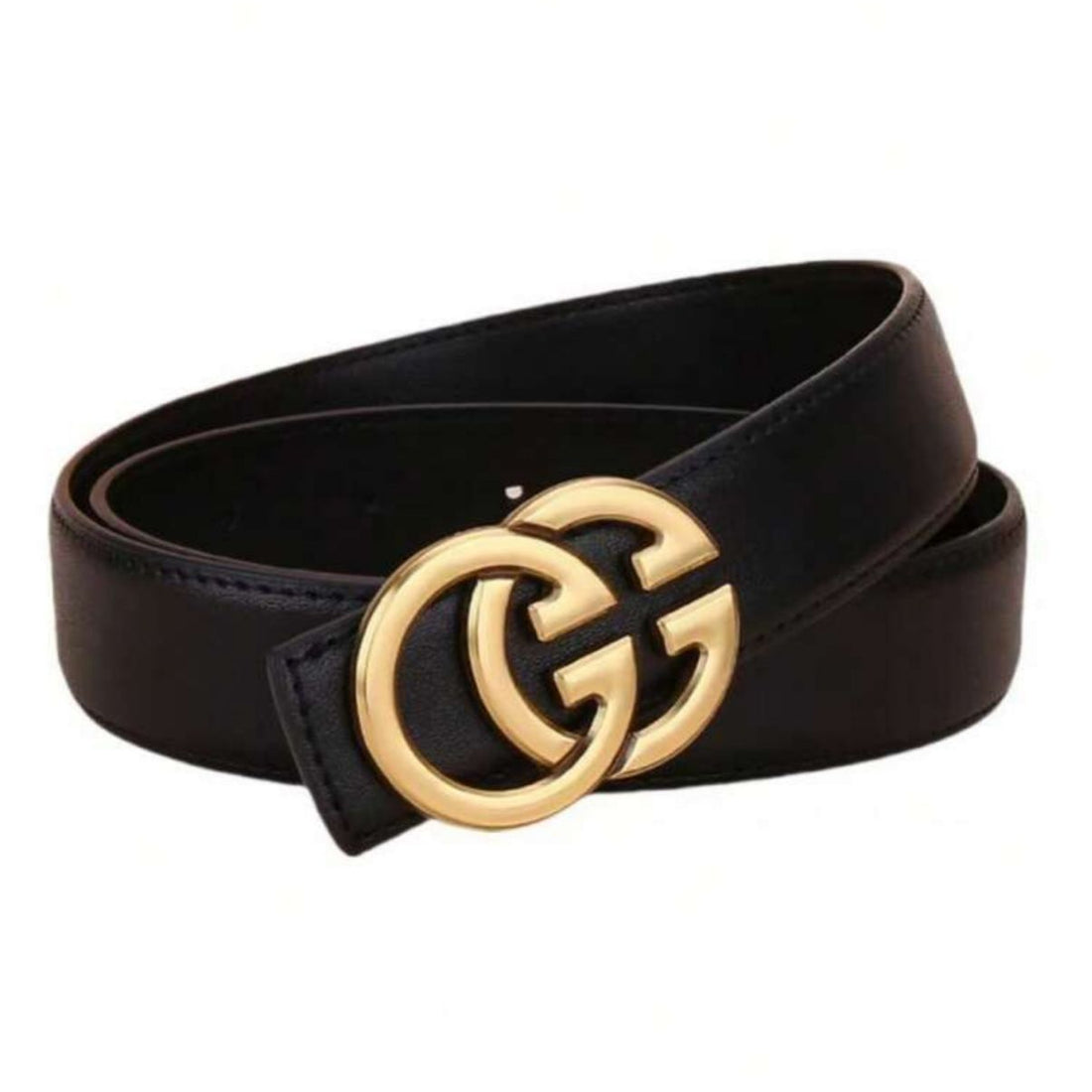 WWB - Woman G-Letter Leather Waist Belt [110cm] - Youglow