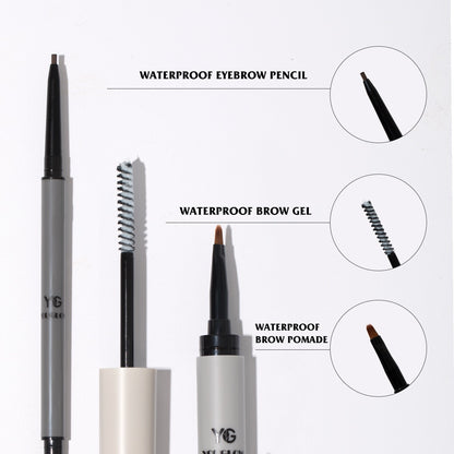 YOUGLOW - Waterproof Vegan Brow Kit 3 in 1