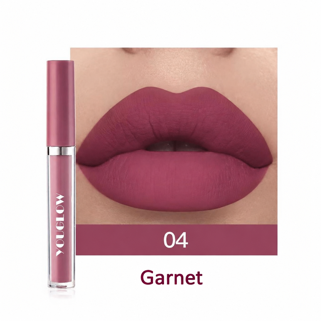 YOUGLOW - Matte Liquid Lipstick Vegan Waterproof Long Lasting HALAL Certified [3ml]