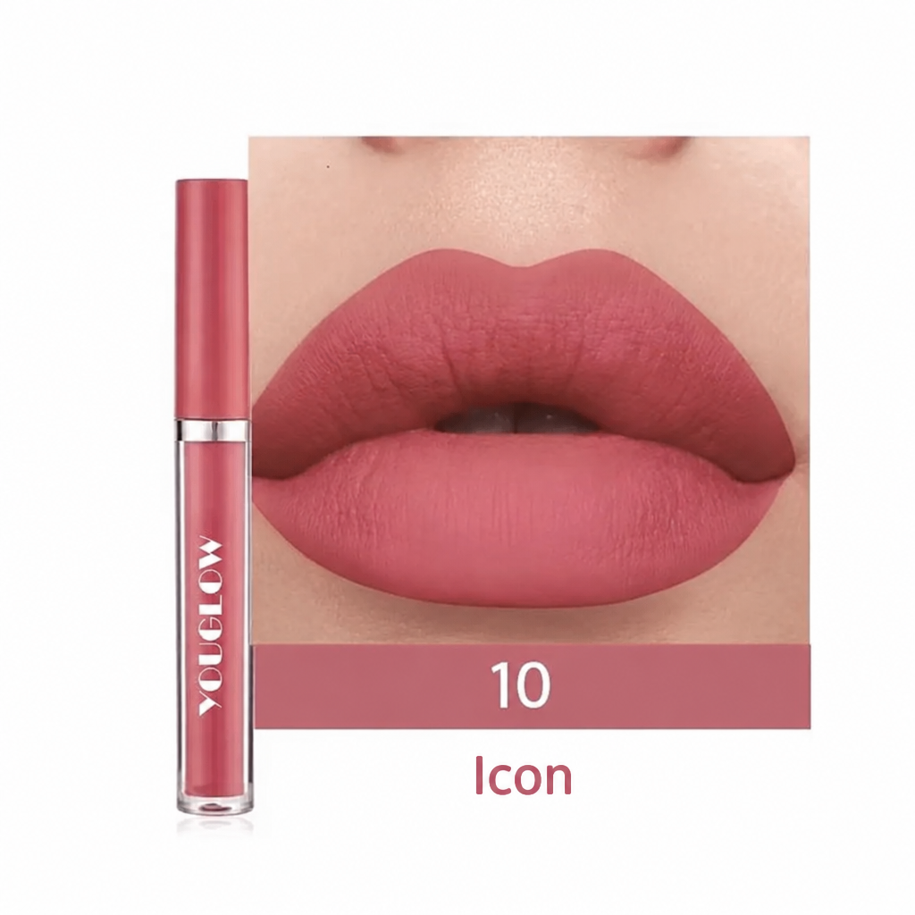 YOUGLOW - Matte Liquid Lipstick Vegan Waterproof Long Lasting HALAL Certified [3ml]