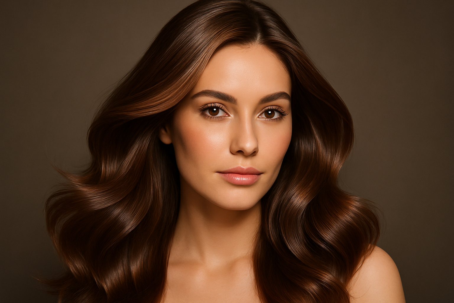 BEAUTIFUL SHINING HAIR WOMAN